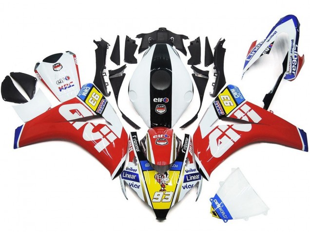 93 Chiffre Blanc & Rouge 08-11 CBR1000RR Carénage