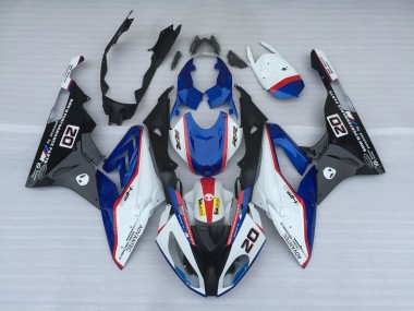 Alien Bleu & Blanc 09-14 S1000RR Carénage