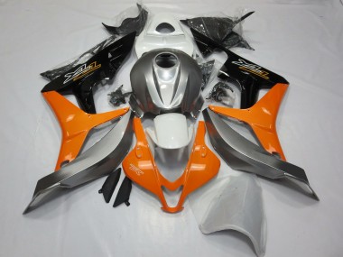 Argent Blanc & Orange 07-08 CBR600RR Carénage