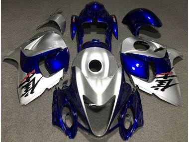 Argent Brillant & Bleu 08-20 GSXR 1300 Carénage