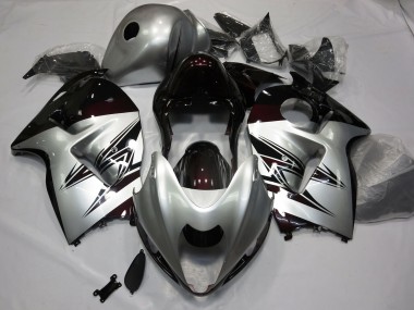 Argent & Rouge Foncé 97-07 GSXR 1300 Carénage