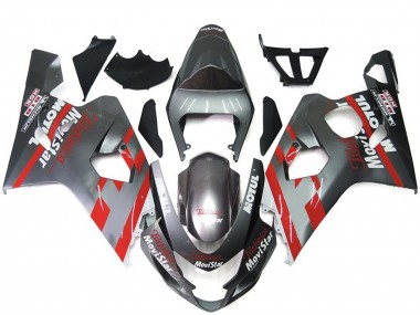 Argent & Rouge Movistar 04-05 GSXR 600-750 Carénage