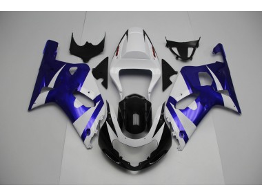 Blanc & Bleu 01-03 GSXR 600-750 Carénage