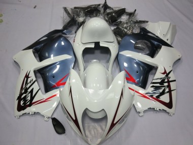 Blanc & Bleu Poussiéreux 97-07 GSXR 1300 Carénage