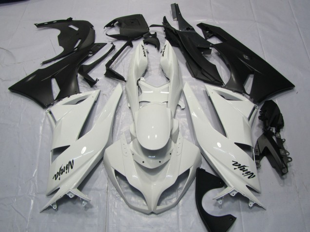 Blanc Brillant 09-12 ZX6R Carénage