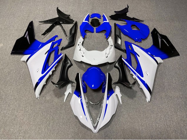 Blanc Brillant & Bleu 13-16 Daytona 675 Carénage