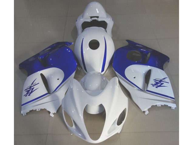 Blanc Brillant & Bleu Profond 97-07 GSXR 1300 Carénage