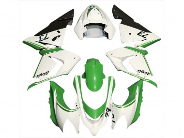 Blanc Brillant & Vert 04-05 ZX10R Carénage