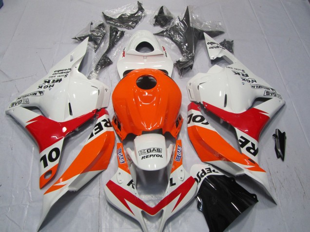 Blanc & Rouge Repsol 09-12 CBR600RR Carénage