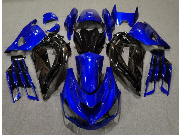 Bleu Brillant & Noir 12-21 ZX14R Carénage