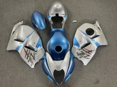 Bleu Clair Brillant & Argent 97-07 GSXR 1300 Carénage