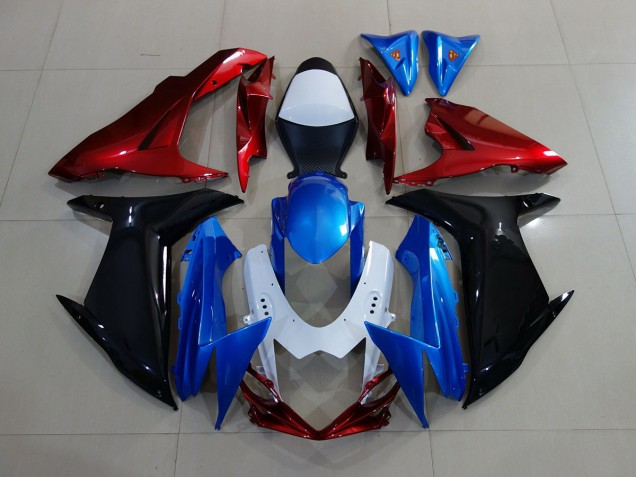 Bleu / Noir / Rouge 11-24 GSXR 600-750 Carénage