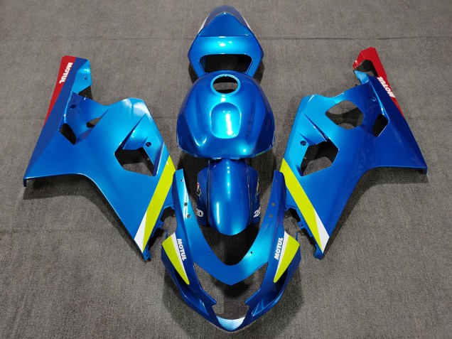 Bleu Perle Jaune 04-05 GSXR 600-750 Carénage