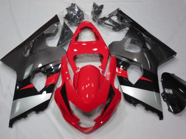 Brillant Rouge & Argent 04-05 GSXR 600-750 Carénage