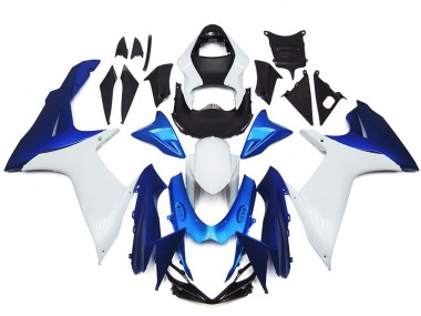 Kit De Style Uni Blanc & Bleu 11-24 GSXR 600-750 Carénage