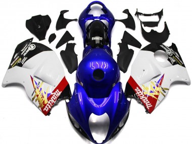 Logo Personnalisé Bleu & Blanc 97-07 GSXR 1300 Carénage