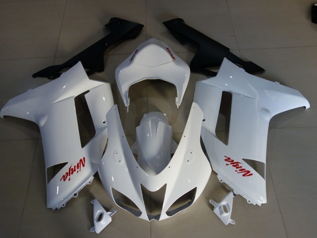 Logos Blanc Brillant & Rouge 07-08 ZX6R Carénage