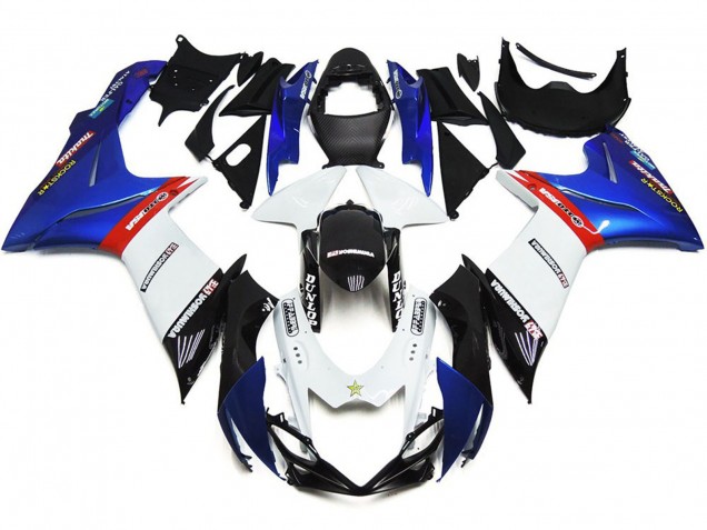 Logos Personnalisés Avec Bleu & Rouge 11-24 GSXR 600-750 Carénage