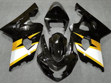 Noir Brillant & Jaune 04-05 GSXR 600-750 Carénage