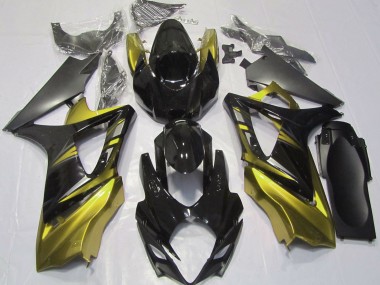 Noir Brillant & Jaune 07-08 GSXR 1000 Carénage