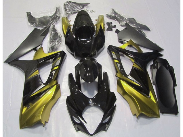 Noir Brillant & Jaune 07-08 GSXR 1000 Carénage