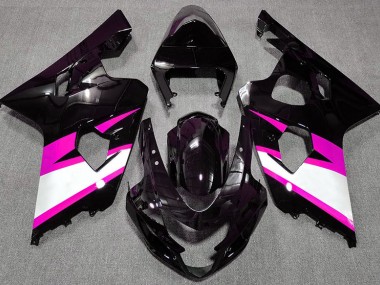 Noir Brillant & Rose 04-05 GSXR 600-750 Carénage