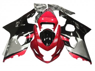 Rouge Argent & Noir 04-05 GSXR 600-750 Carénage