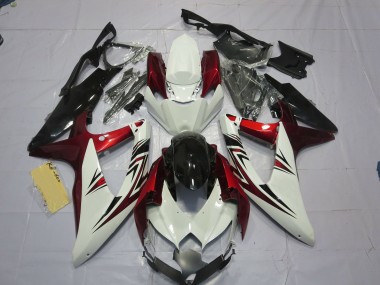 Rouge Blanc Noir 08-10 GSXR 600-750 Carénage