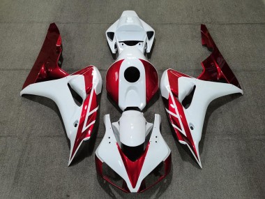 Rouge Bonbon & Blanc 06-07 CBR1000RR Carénage