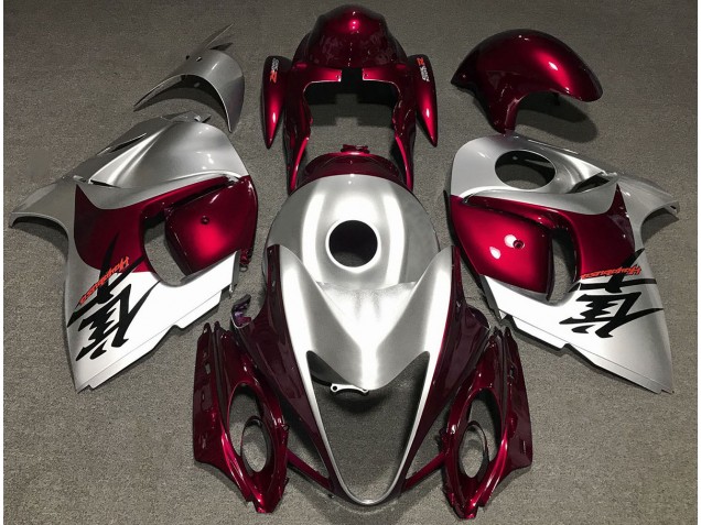 Rouge Brillant & Argent 08-20 GSXR 1300 Carénage