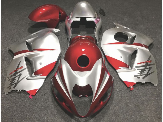 Rouge Brillant & Argent 97-07 GSXR 1300 Carénage