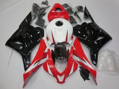 Rouge Brillant Blanc & Noir 09-12 CBR600RR Carénage