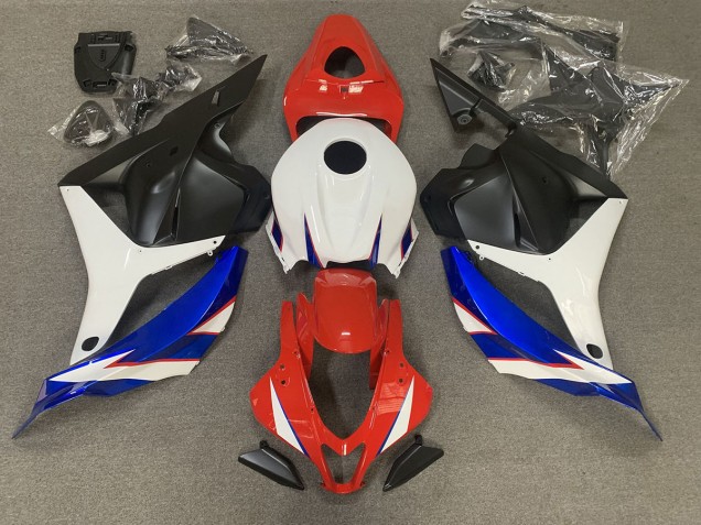 Rouge Brillant Bleu & Blanc 09-12 CBR600RR Carénage