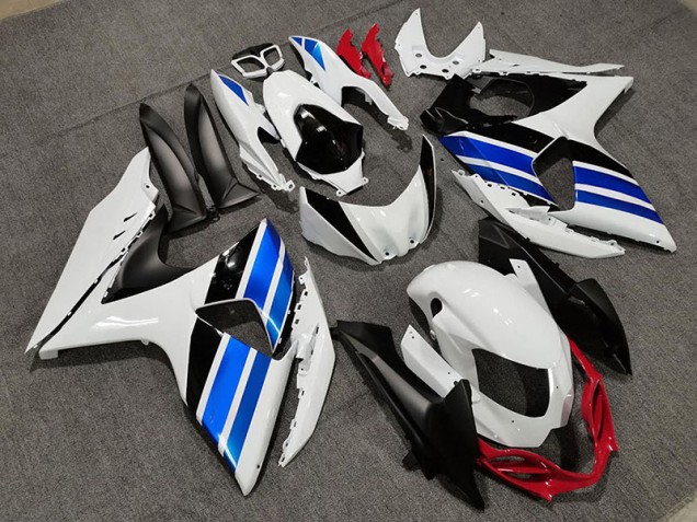 Style Blanc Bleu & Rouge 09-16 GSXR 1000 Carénage