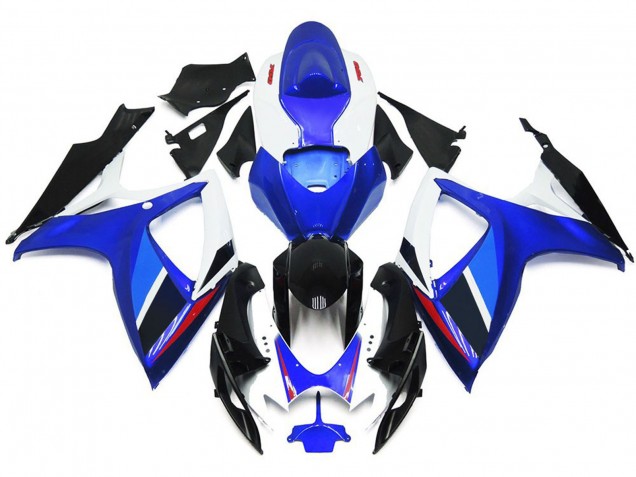 Style Bleu Clair & Bleu Profond OEM Avec Rouge 06-07 GSXR 600-750 Carénage