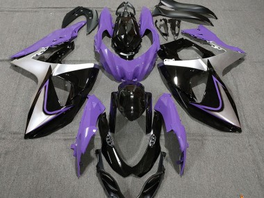 Violet Argent & Noir 09-16 GSXR 1000 Carénage