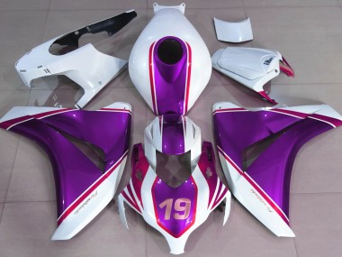 Violet Brillant & Blanc 08-11 CBR1000RR Carénage