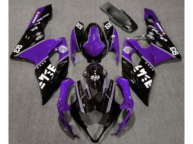 Violet Brillant & Noir Personnalisé 05-06 GSXR 1000 Carénage